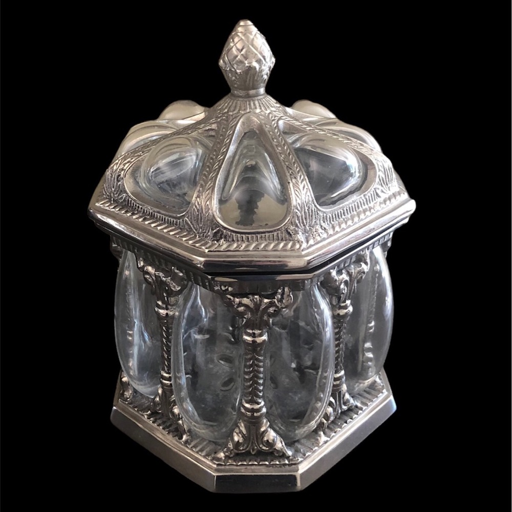 Baroque bubble glass Metal decorative box